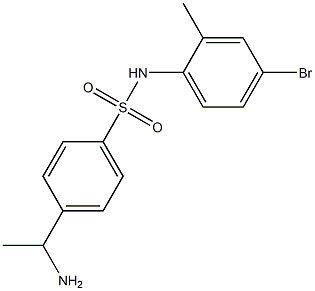 4-(1-aminoethyl)-N-(4-bromo-2-methylphenyl)benzene-1-sulfonamide