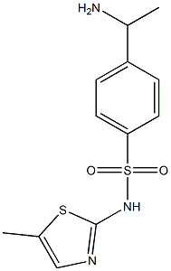 4-(1-aminoethyl)-N-(5-methyl-1,3-thiazol-2-yl)benzene-1-sulfonamide