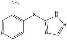 4-(1H-1,2,4-triazol-5-ylsulfanyl)pyridin-3-amine,,结构式