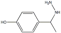 4-(1-hydrazinylethyl)phenol Structure