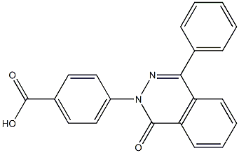 4-(1-oxo-4-phenylphthalazin-2(1H)-yl)benzoic acid 化学構造式