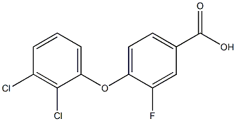 4-(2,3-dichlorophenoxy)-3-fluorobenzoic acid Struktur