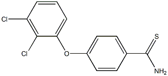 4-(2,3-dichlorophenoxy)benzene-1-carbothioamide Structure