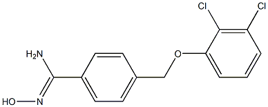 4-(2,3-dichlorophenoxymethyl)-N'-hydroxybenzene-1-carboximidamide Structure