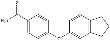  4-(2,3-dihydro-1H-inden-5-yloxy)benzene-1-carbothioamide