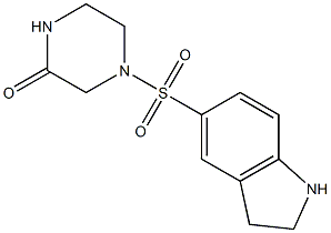 4-(2,3-dihydro-1H-indole-5-sulfonyl)piperazin-2-one