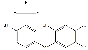 4-(2,4,5-trichlorophenoxy)-2-(trifluoromethyl)aniline 结构式