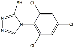 4-(2,4,6-trichlorophenyl)-4H-1,2,4-triazole-3-thiol,,结构式