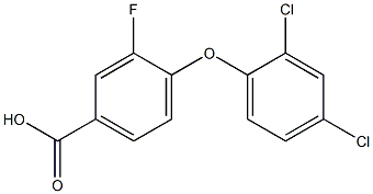 4-(2,4-dichlorophenoxy)-3-fluorobenzoic acid Structure