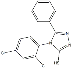 4-(2,4-dichlorophenyl)-5-phenyl-4H-1,2,4-triazole-3-thiol 化学構造式
