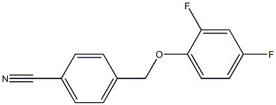 4-(2,4-difluorophenoxymethyl)benzonitrile 结构式
