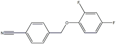 4-(2,4-difluorophenoxymethyl)benzonitrile,1019467-79-8,结构式