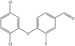 4-(2,5-dichlorophenoxy)-3-fluorobenzaldehyde 化学構造式