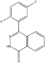 4-(2,5-difluorophenyl)-1,2-dihydrophthalazin-1-one 结构式