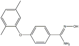 4-(2,5-dimethylphenoxy)-N'-hydroxybenzene-1-carboximidamide,,结构式