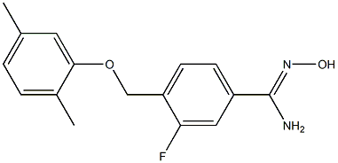 4-(2,5-dimethylphenoxymethyl)-3-fluoro-N'-hydroxybenzene-1-carboximidamide