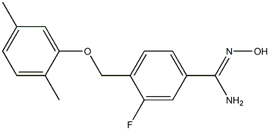  4-(2,5-dimethylphenoxymethyl)-3-fluoro-N'-hydroxybenzene-1-carboximidamide