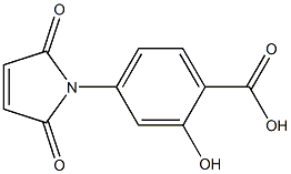 4-(2,5-dioxo-2,5-dihydro-1H-pyrrol-1-yl)-2-hydroxybenzoic acid 化学構造式