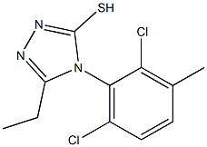 4-(2,6-dichloro-3-methylphenyl)-5-ethyl-4H-1,2,4-triazole-3-thiol Structure