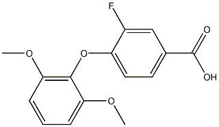 4-(2,6-dimethoxyphenoxy)-3-fluorobenzoic acid Structure