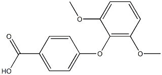 4-(2,6-dimethoxyphenoxy)benzoic acid Structure