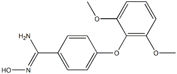4-(2,6-dimethoxyphenoxy)-N'-hydroxybenzene-1-carboximidamide Structure