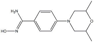 4-(2,6-dimethylmorpholin-4-yl)-N'-hydroxybenzene-1-carboximidamide