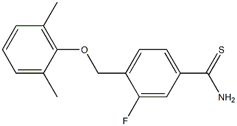 4-(2,6-dimethylphenoxymethyl)-3-fluorobenzene-1-carbothioamide