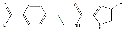 4-(2-{[(4-chloro-1H-pyrrol-2-yl)carbonyl]amino}ethyl)benzoic acid Structure