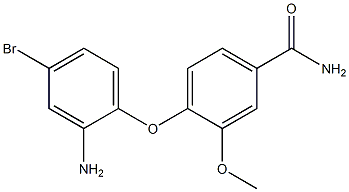 4-(2-amino-4-bromophenoxy)-3-methoxybenzamide Struktur
