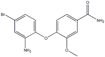 4-(2-amino-4-bromophenoxy)-3-methoxybenzamide Structure