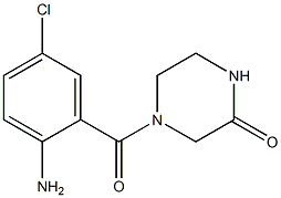 4-(2-amino-5-chlorobenzoyl)piperazin-2-one Structure