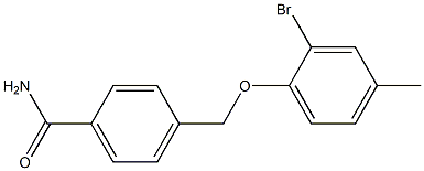  4-(2-bromo-4-methylphenoxymethyl)benzamide