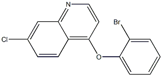 4-(2-bromophenoxy)-7-chloroquinoline Struktur