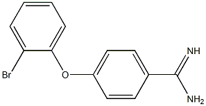 4-(2-bromophenoxy)benzene-1-carboximidamide Structure