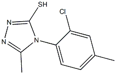 4-(2-chloro-4-methylphenyl)-5-methyl-4H-1,2,4-triazole-3-thiol Struktur