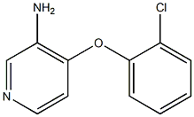 4-(2-chlorophenoxy)pyridin-3-amine Structure