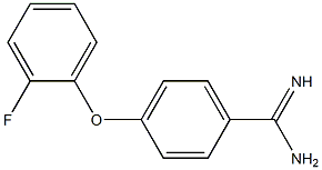 4-(2-fluorophenoxy)benzene-1-carboximidamide Structure