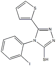  4-(2-iodophenyl)-5-(thiophen-2-yl)-4H-1,2,4-triazole-3-thiol