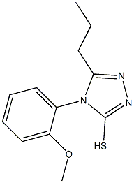 4-(2-methoxyphenyl)-5-propyl-4H-1,2,4-triazole-3-thiol Struktur