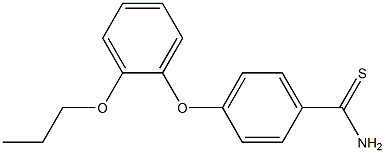 4-(2-propoxyphenoxy)benzene-1-carbothioamide Structure