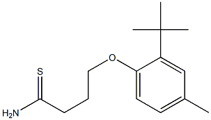 4-(2-tert-butyl-4-methylphenoxy)butanethioamide Structure