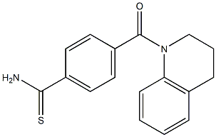 4-(3,4-dihydroquinolin-1(2H)-ylcarbonyl)benzenecarbothioamide,,结构式