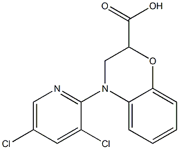 4-(3,5-dichloropyridin-2-yl)-3,4-dihydro-2H-1,4-benzoxazine-2-carboxylic acid Structure