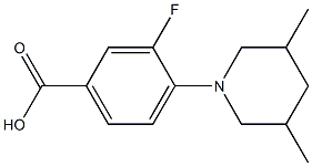 4-(3,5-dimethylpiperidin-1-yl)-3-fluorobenzoic acid