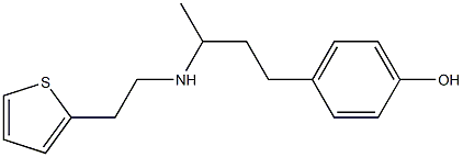 4-(3-{[2-(thiophen-2-yl)ethyl]amino}butyl)phenol Structure