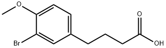 4-(3-bromo-4-methoxyphenyl)butanoic acid, 590417-19-9, 结构式
