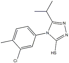 4-(3-chloro-4-methylphenyl)-5-(propan-2-yl)-4H-1,2,4-triazole-3-thiol Struktur