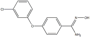  4-(3-chlorophenoxy)-N'-hydroxybenzene-1-carboximidamide