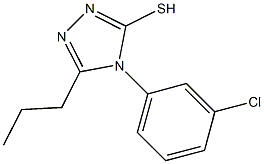 4-(3-chlorophenyl)-5-propyl-4H-1,2,4-triazole-3-thiol